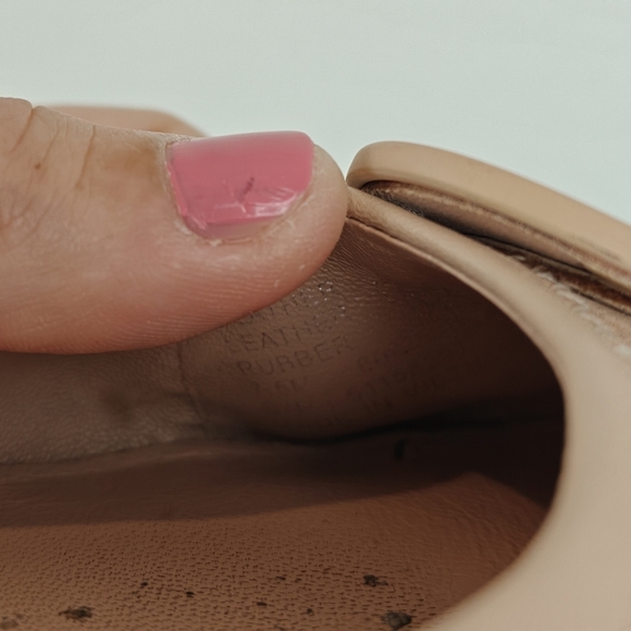 Tory Burch Minnie Ballet Leather Flats In Pink Brick Size 7.5 - Picture 13 of 13